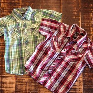 2 Boys Button Up Shirt BUNDLE!